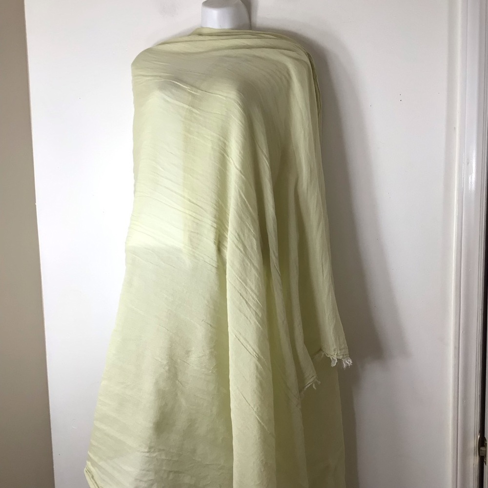 Gold fringe scarf wrap cotton